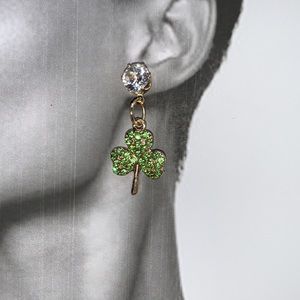 St Patties Day Post Earrings